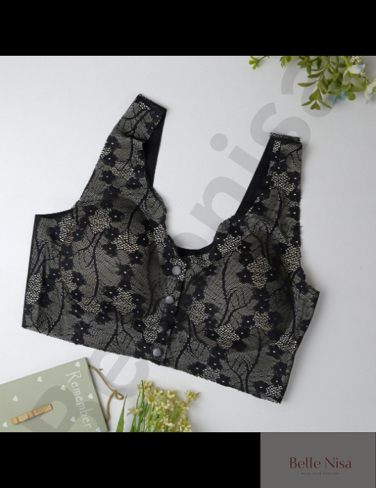 BelleNisa Soft Padded Front-Open Lace Bra – Comfortable & Convenient